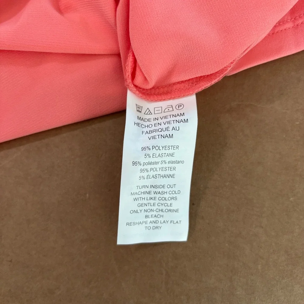 Michael Kors Grapefruit Pink Ladder Cutout Sleeve Top Size M New With Tags‎